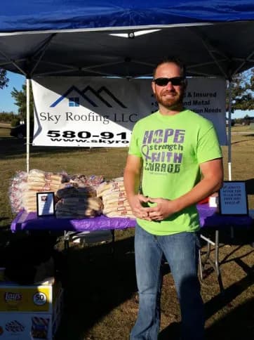 Skyler Nogueras, owner of Sky Roofing LLC